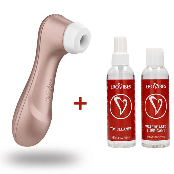 4049369015030 Satisfyer Pro 2 Vibrator + Gratis Glijmiddel & Toycleaner Voordeelpakket (NEW)