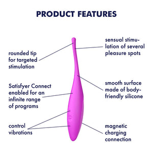 Satisfyer Twirling Joy Tip Clitoris Vibrator