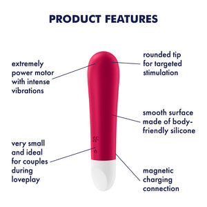 Satisfyer Ultra Bullet 1 Mini Vibrator Rood